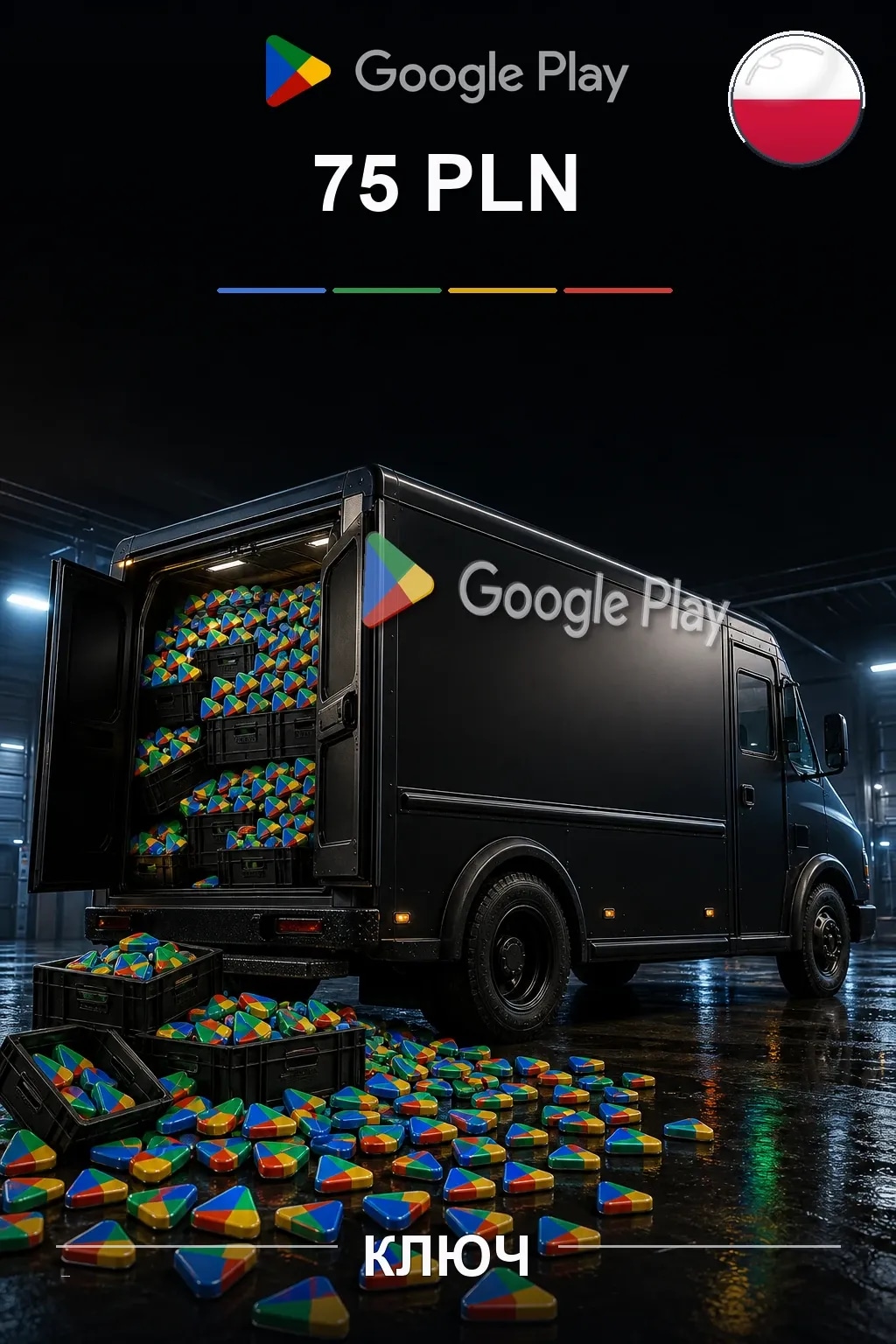 PL 75 PLN - Google Play подарочная карта